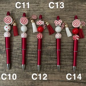 Beaded Christmas Pens